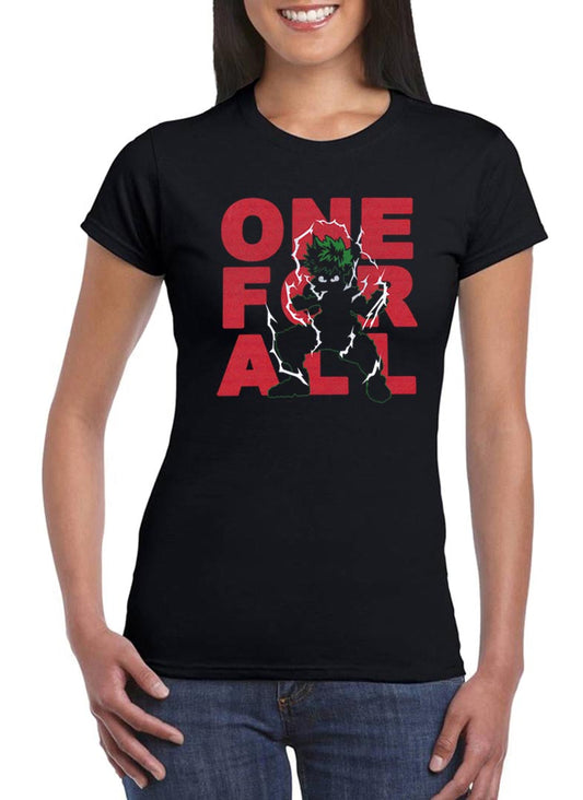 Deku T-shirt pour femme One For All Anime japonais