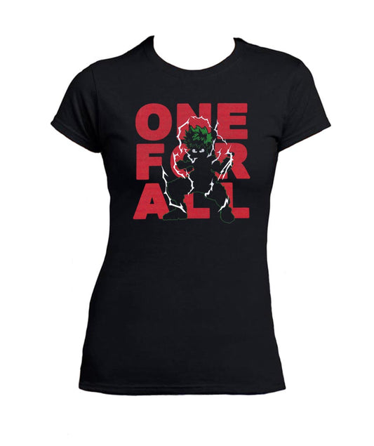 Deku T-shirt pour femme One For All Anime japonais