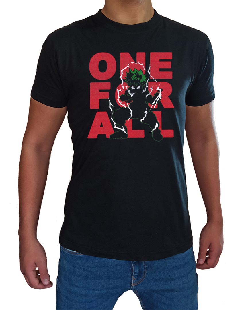 Deku T-Shirt Homme One For All Anime