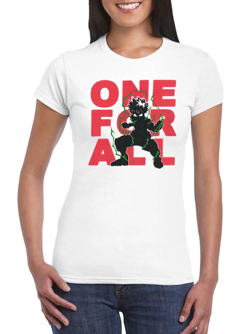 Deku T-Shirt Woman One For All Anime