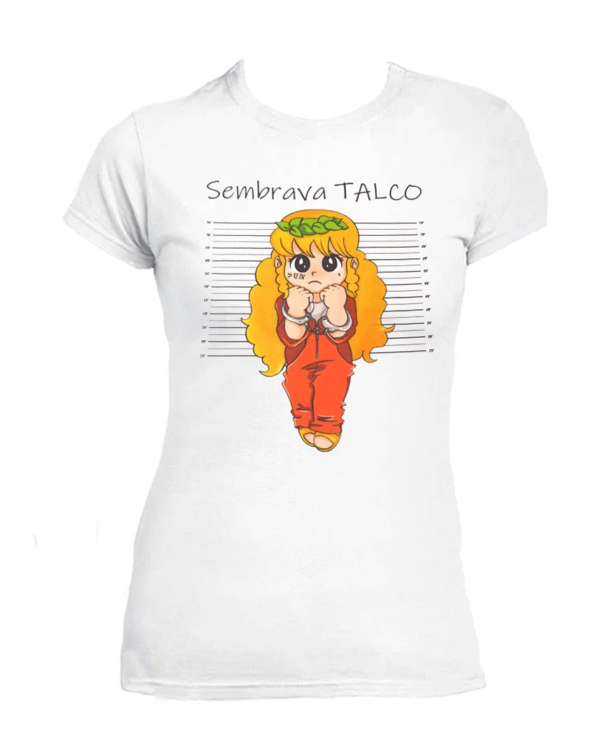 T Shirt Pollon Donna Sembrava Talco Cartoni Animati Anni 80