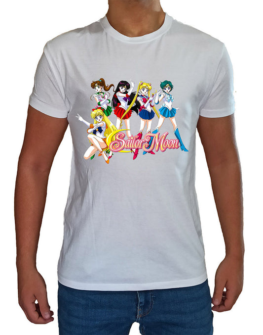 T Shirt Sailor Moon Uomo Bambino Cartoni Animati Anni 90