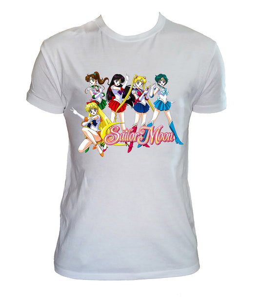 Tee Shirt Sailor Moon Hommes Enfant Dessins Animés Années 90