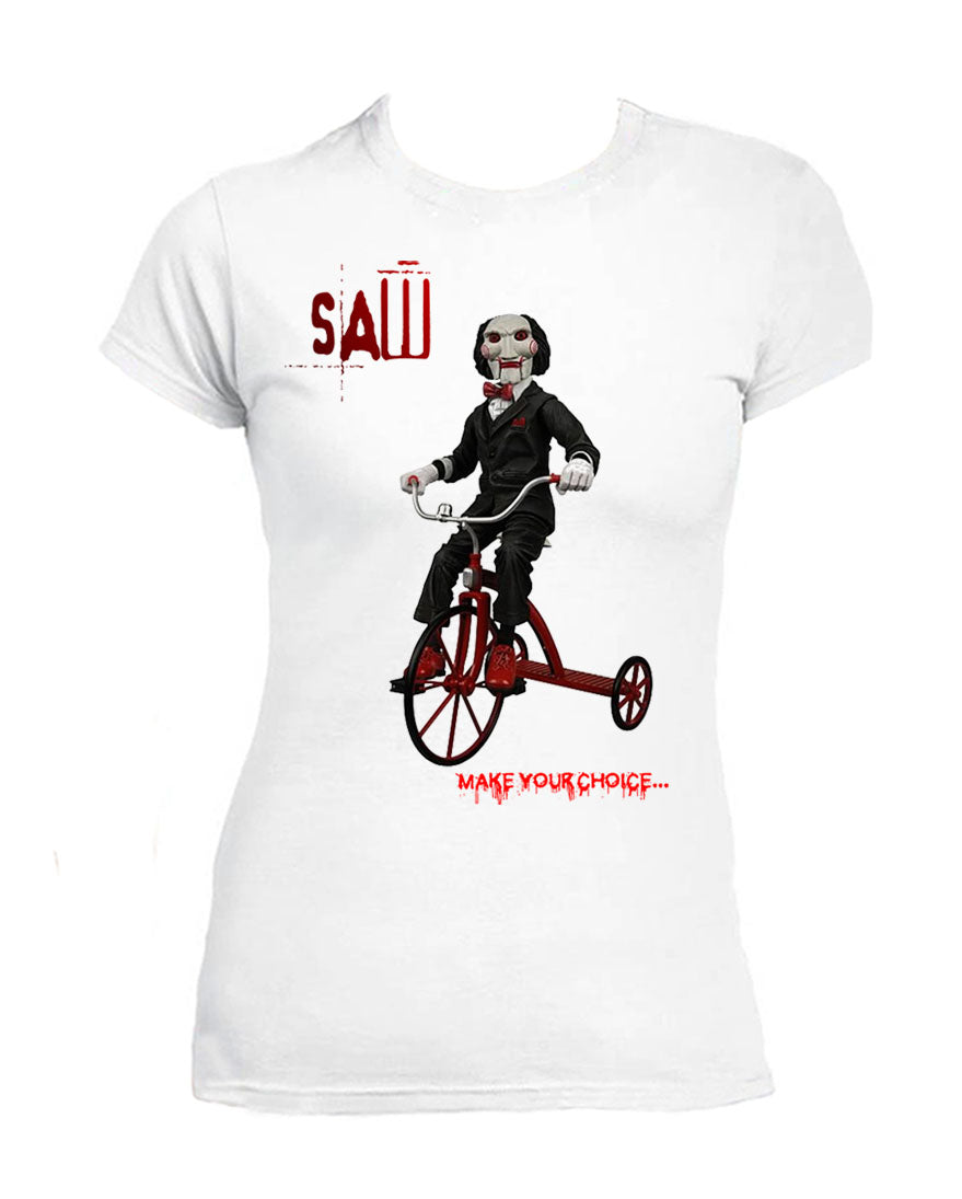 T Shirt Saw Donna Make Your Choice Film Horror