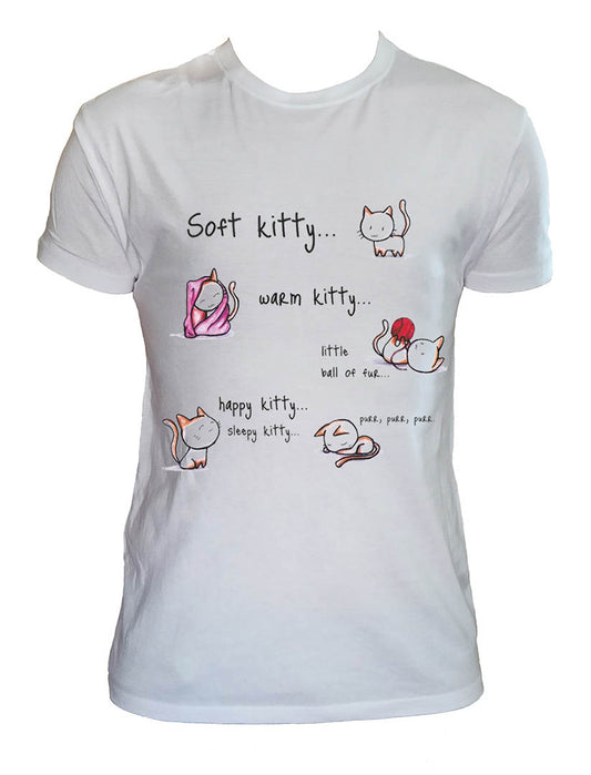 Sheldon Cooper T-Shirt Man Child Soft Kitty TV Serie