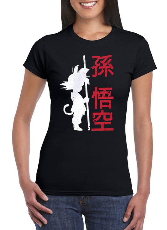 Son Goku T-shirt femme DBZ dessins animés