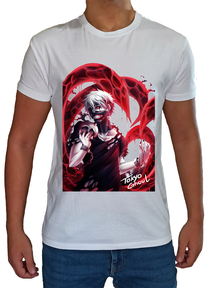 T Shirt Tokyo Ghoul Uomo Bambino Ken Kaneki