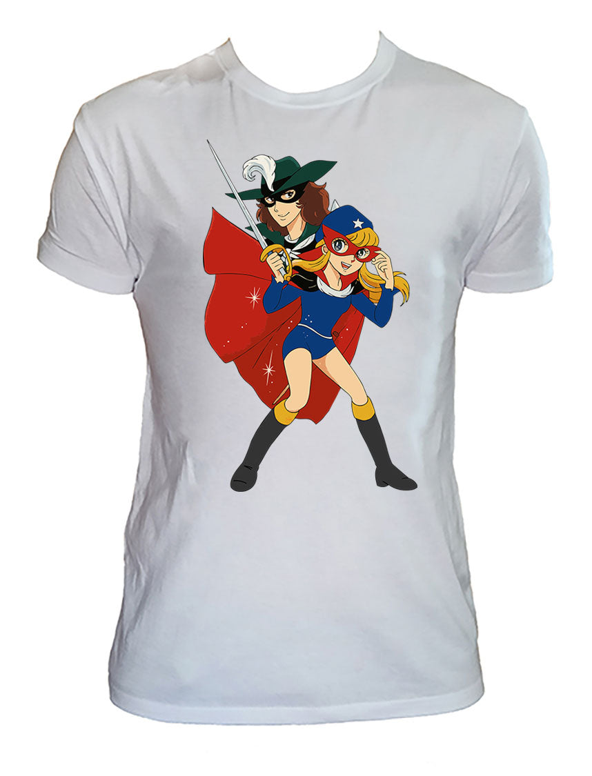 T Shirt Tulipano Nero Uomo Bambino Cartoni Animati Anni 80