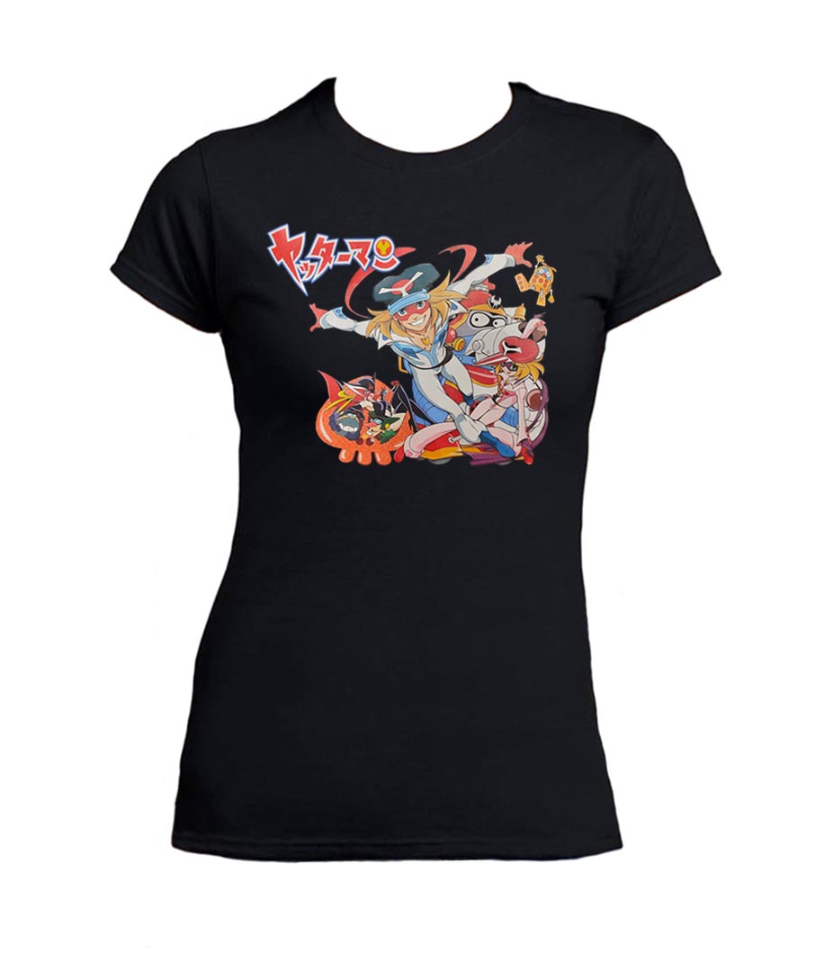 Yattaman T-shirt femme dessins animés des années 80