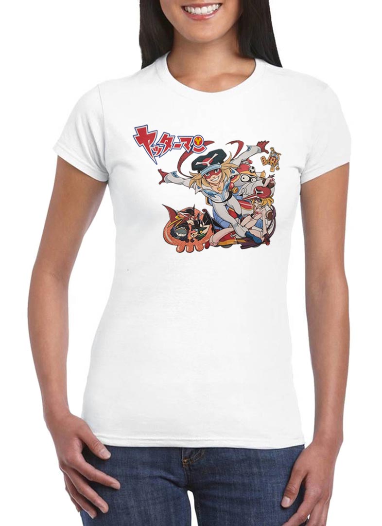 Yattaman T-shirt femme dessins animés des années 80