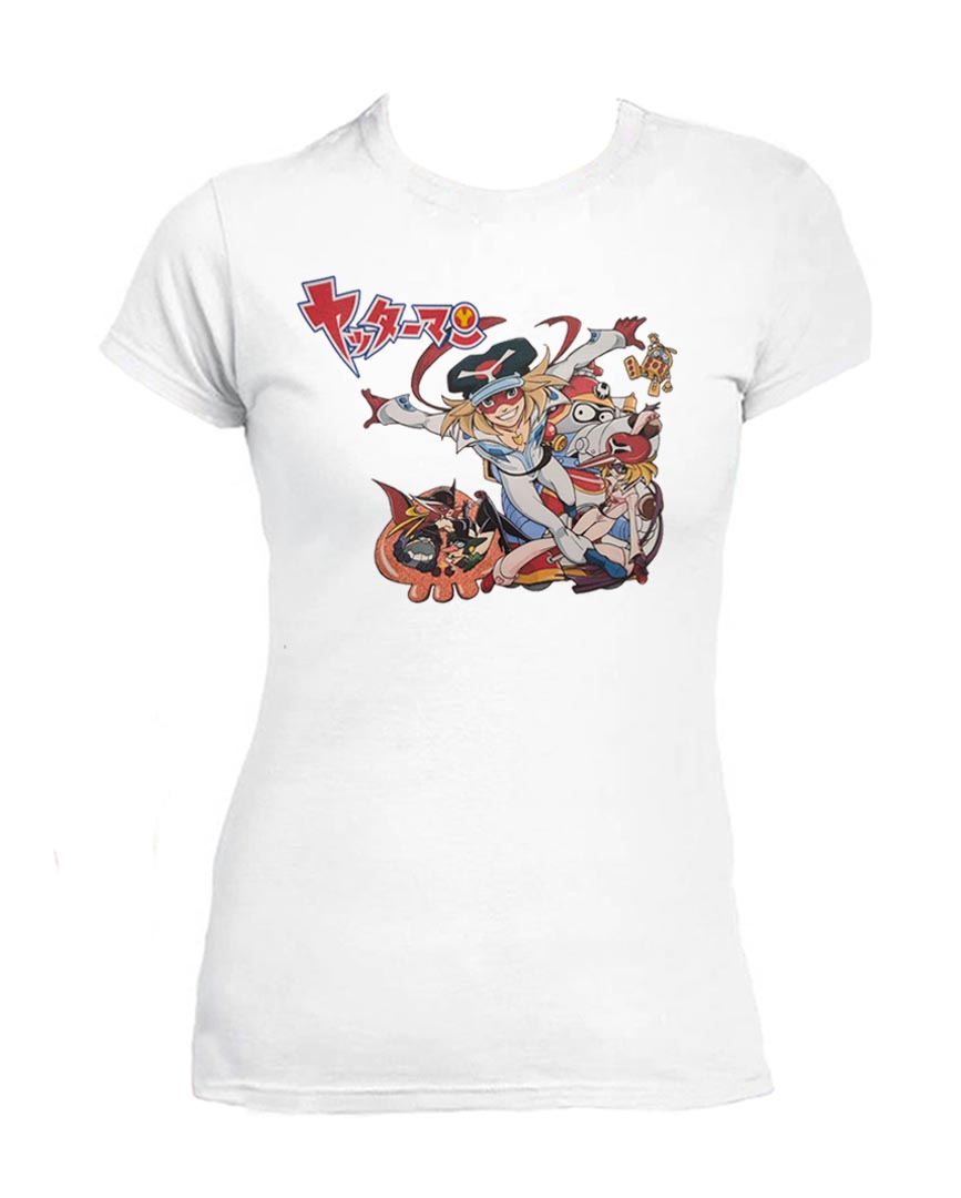 Yattaman T-shirt femme dessins animés des années 80