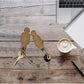 Wooden Wall Couple Keychain 