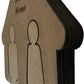 Wooden Wall Couple Keychain 
