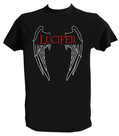 T Shirt Lucifer Ali Uomo Bambino Serie TV