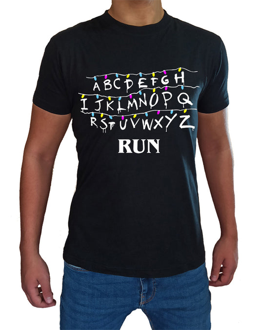 Alphabet Wall T-Shirt Man Child Eleven TV Series