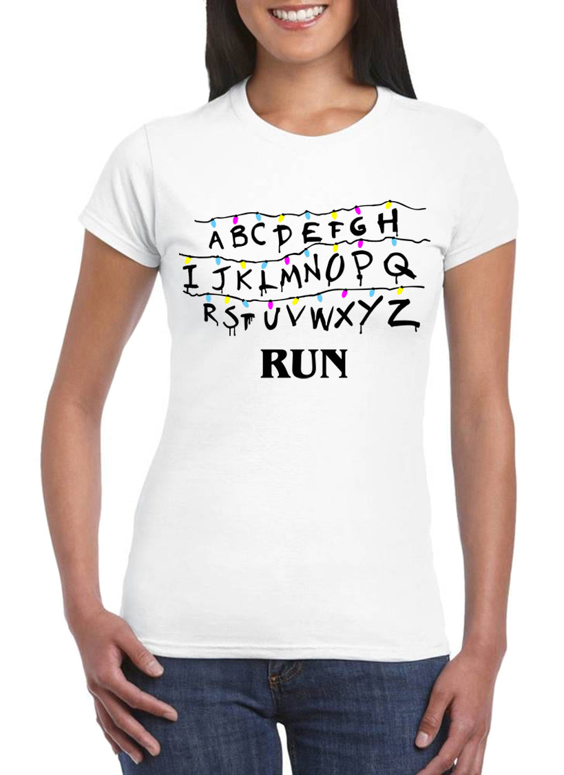 Alphabet Wall T-Shirt Woman Eleven Demogorgon