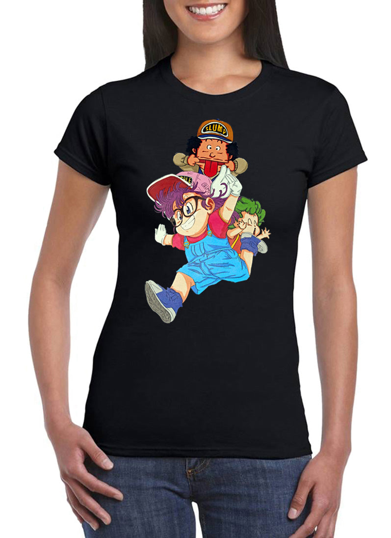 T Shirt Arale Donna Dr Slump Cartoni Animati Anni 90