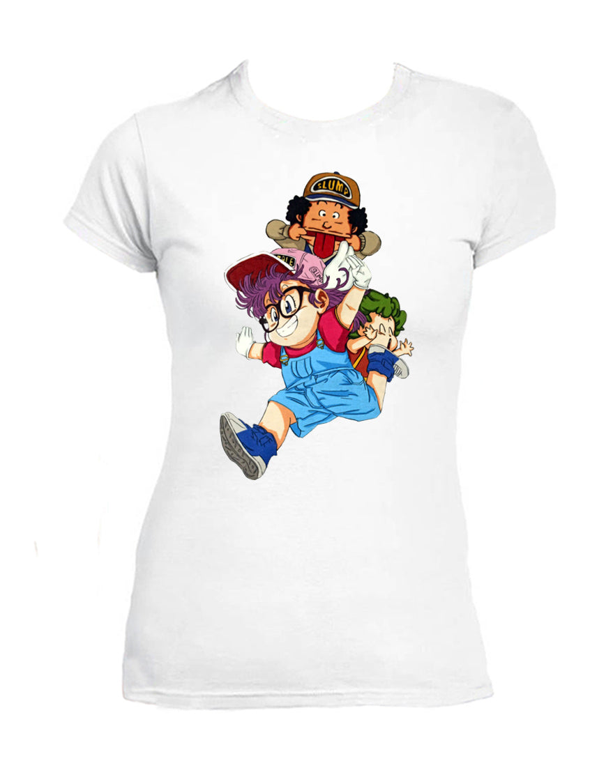 T Shirt Arale Donna Dr Slump Cartoni Animati Anni 90