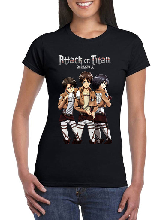 T Shirt Attacco dei Giganti Donna Eren Jaeger