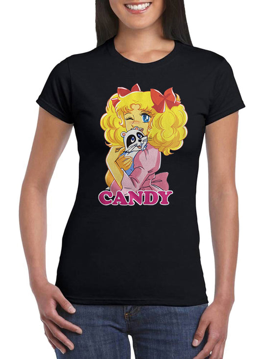 T Shirt Candy Candy  Donna Cartoni Animati Anni 80