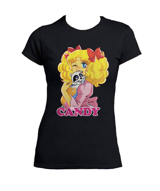 T Shirt Candy Candy  Donna Cartoni Animati Anni 80