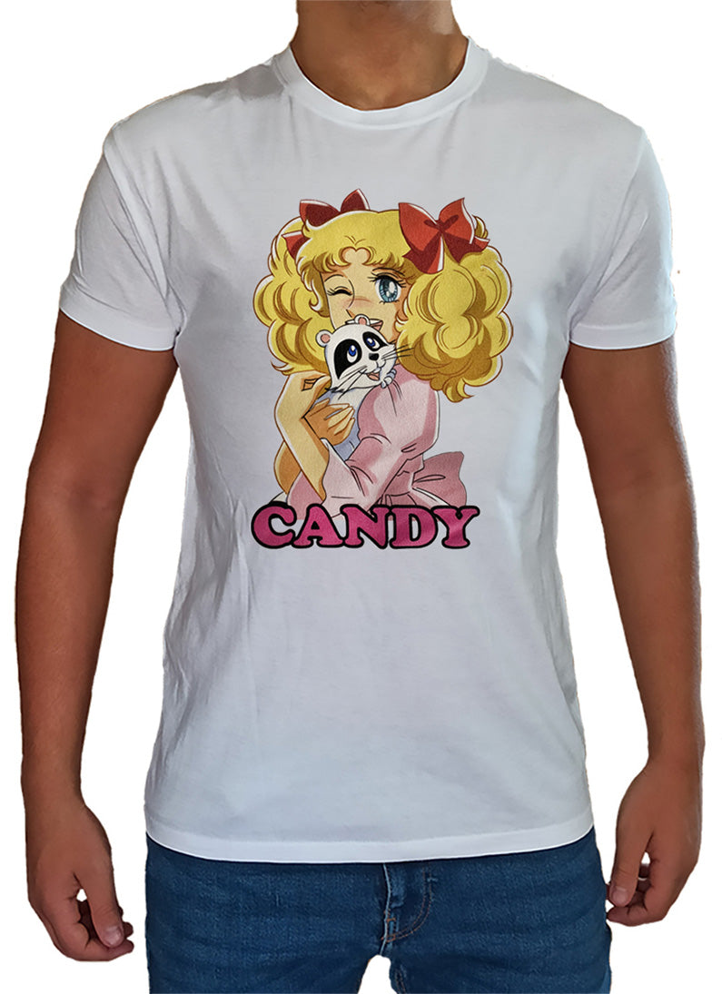 Tee Shirt Candy Candy Hommes Enfant Dessins Animés Années 80