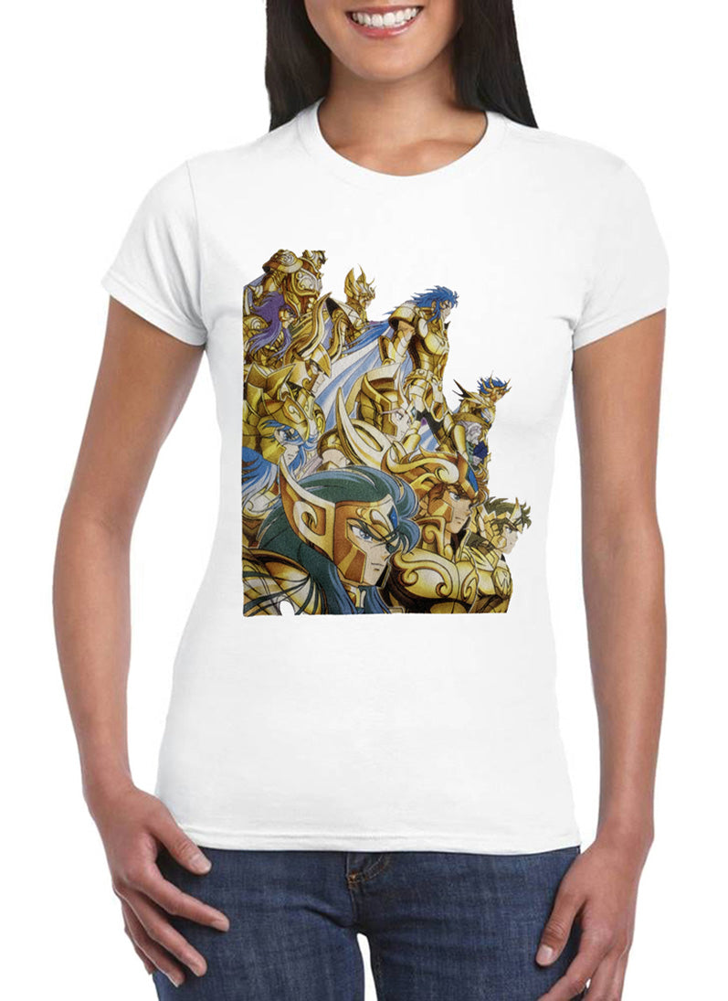 T Shirt Cavalieri dello Zodiaco Donna Saint Seiya