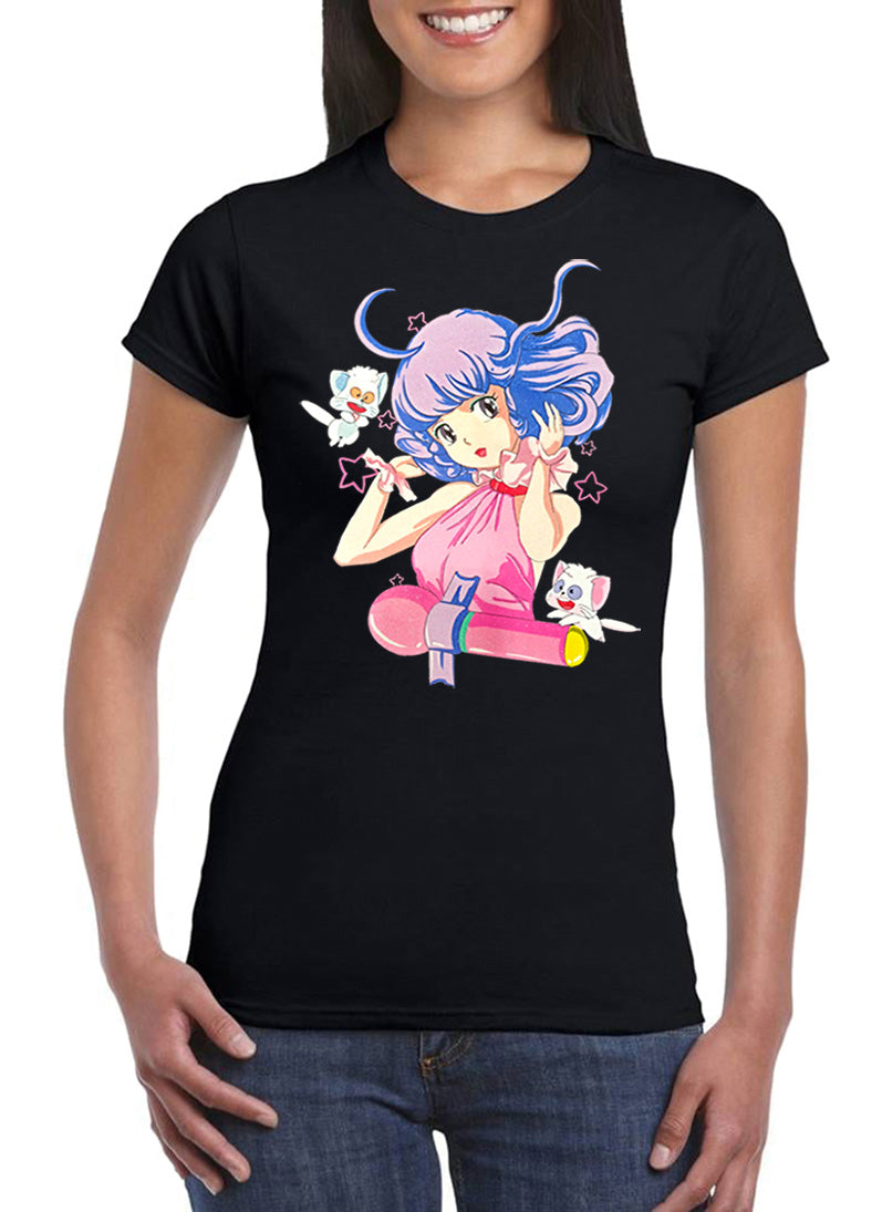 T Shirt Creamy Mami Donna Cartoni Animati Anni 80