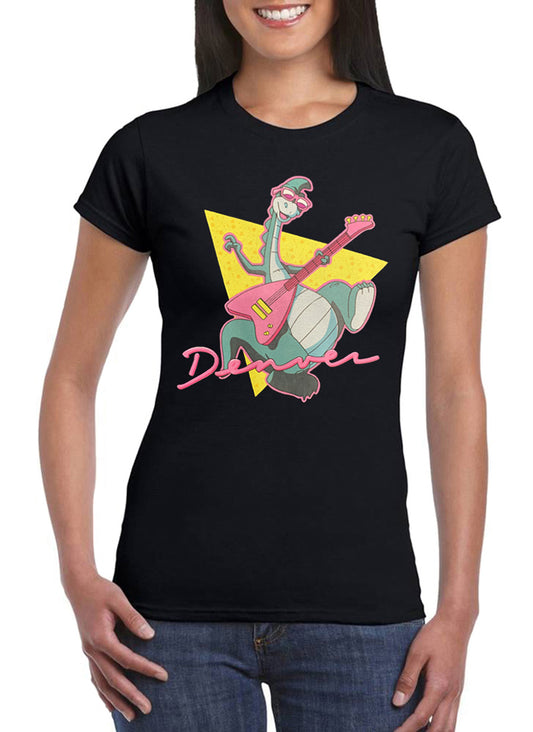 T Shirt Denver Donna Dinosauro Cartoni Animati