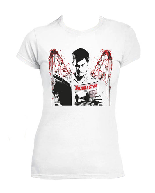 Tee Shirt Dexter Morgan Miami Star Femme