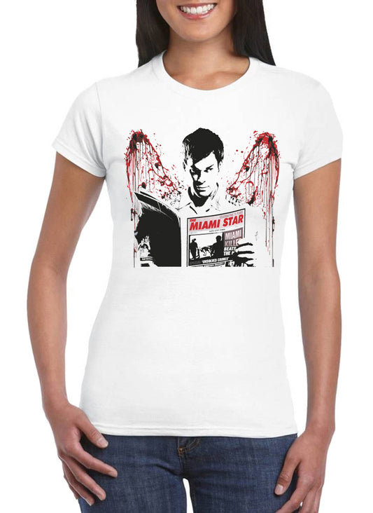 Tee Shirt Dexter Morgan Miami Star Femme