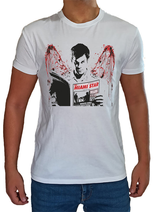 T Shirt Dexter Miami Star Uomo Bambino Serie TV