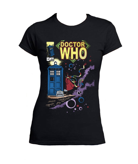 Tee Shirt Dr Who Femmes Tardis Serie TV