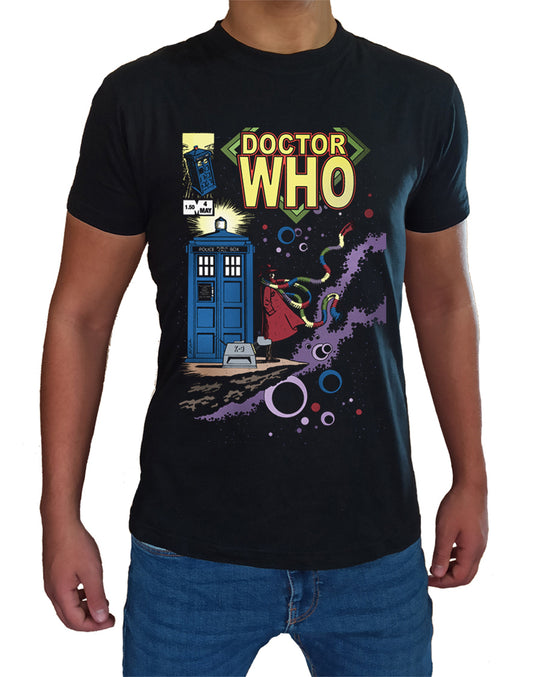 T Shirt Dr Who Uomo Bambino Tardis Serie TV