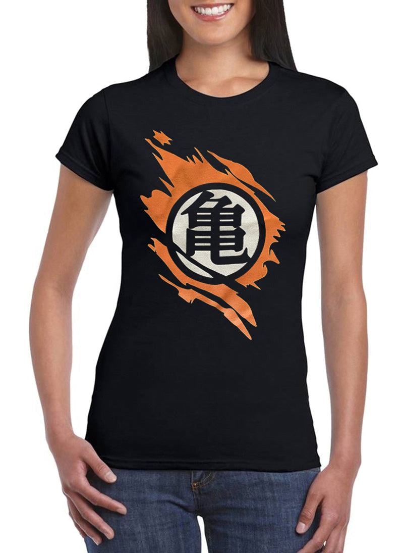 DBZ Goku T-Shirt Woman Kame Cartoons