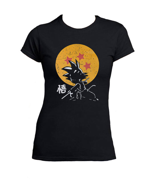 Son Goku DBZ T-shirt femme dessins animés des années 90