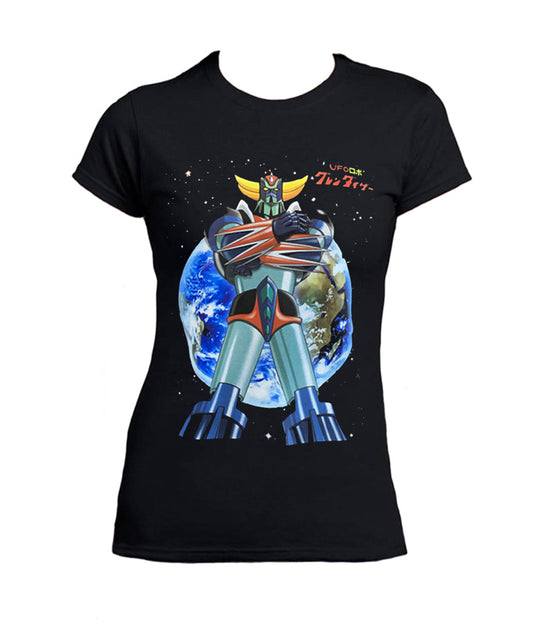 T Shirt Goldrake Robot Donna Cartoni Animati Anni 80