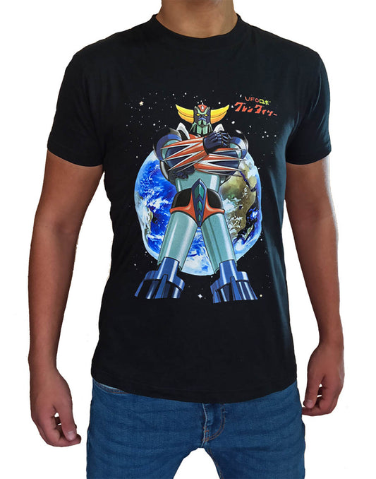 Grendizer Robot T shirt Man Child Cartoons 80s