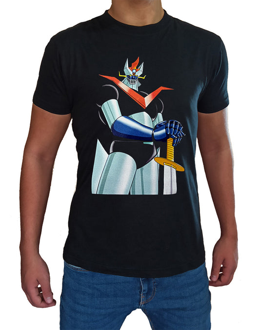 T Shirt Grande Mazinga Uomo Bambino Robot Anni 80