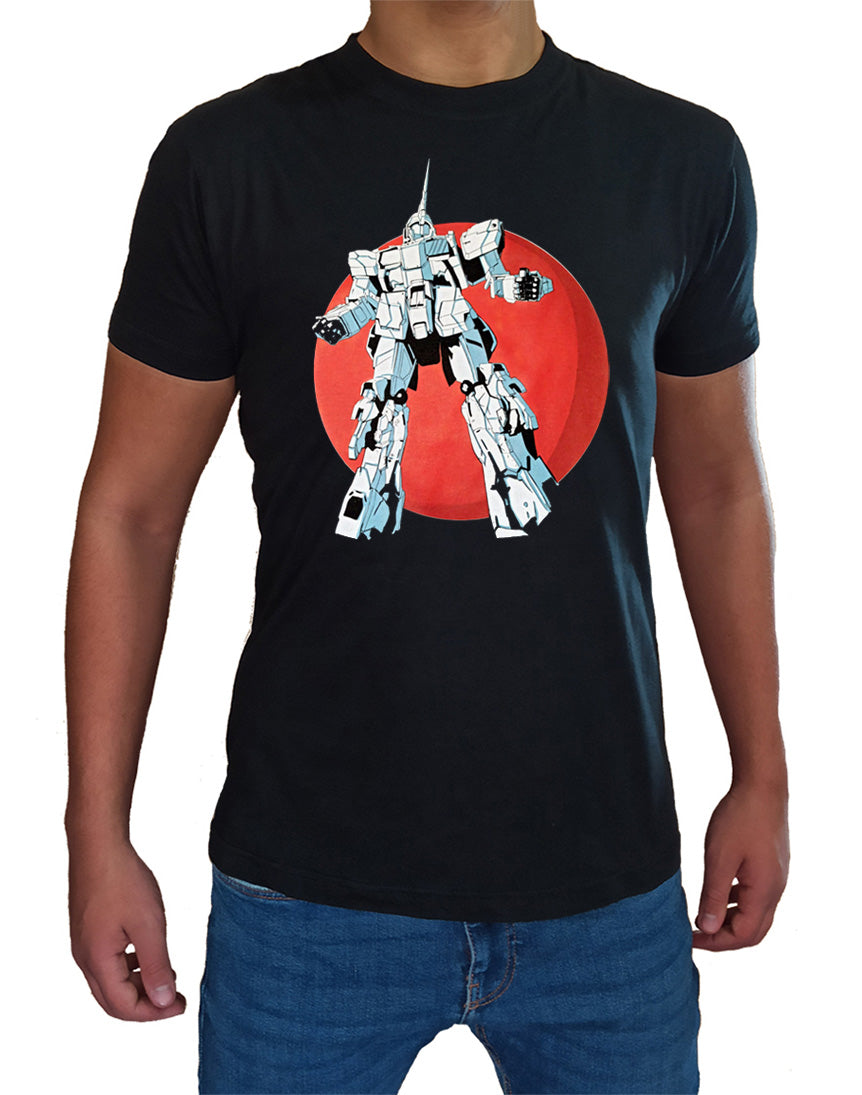 Gundam Robot T-Shirt Man Child 80s Cartoons