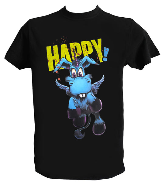 Tee Shirt Happy Homme Enfant Licorne Série TV 