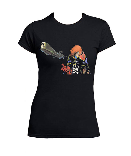 T Shirt Capitan Harlock Donna Arcadia Anni 80