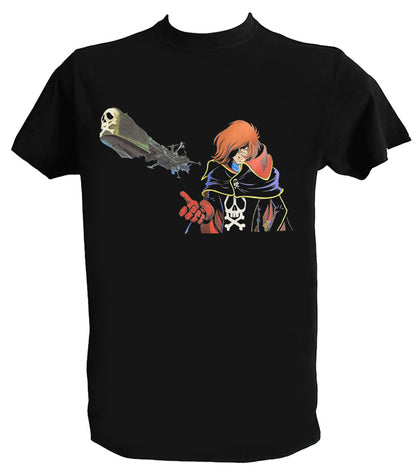 Space Pirate Captain Harlock T-Shirt Man Child 80s