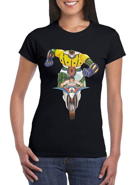 Jeeg Robot T-Shirt Woman Cartoons 80s