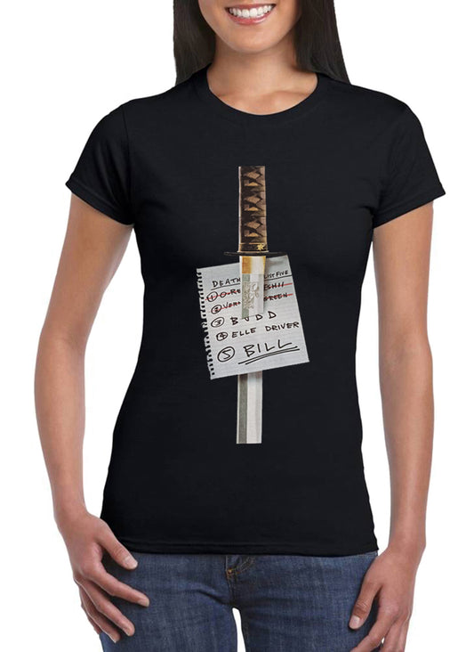 Tee Shirt Kill Bill Katana Femme Film Culte