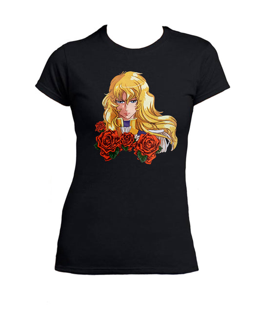 T-shirt Lady Oscar pour femmes, dessins animés des années 80