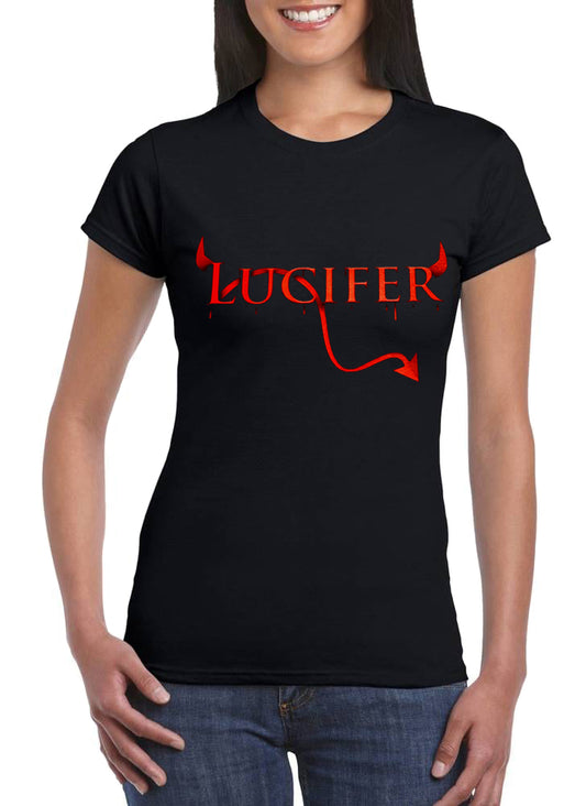 T Shirt Lucifer Donna Serie TV