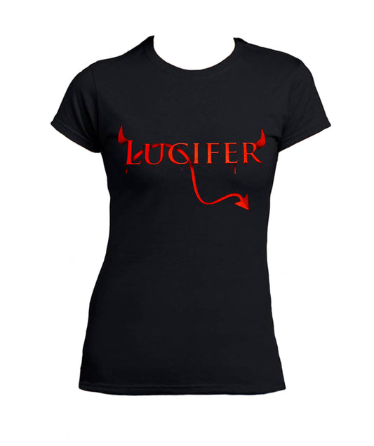 T Shirt Lucifer Donna Serie TV
