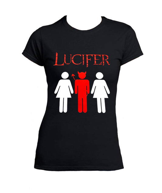 T Shirt Lucifer Devil Donna Serie TV