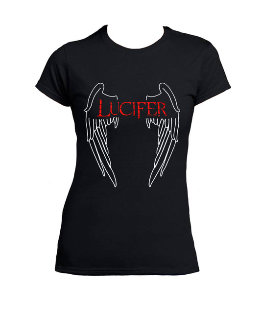 T Shirt Lucifer Ali Donna Serie TV
